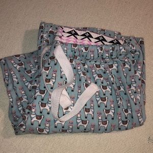 World Market Llama pajama pants